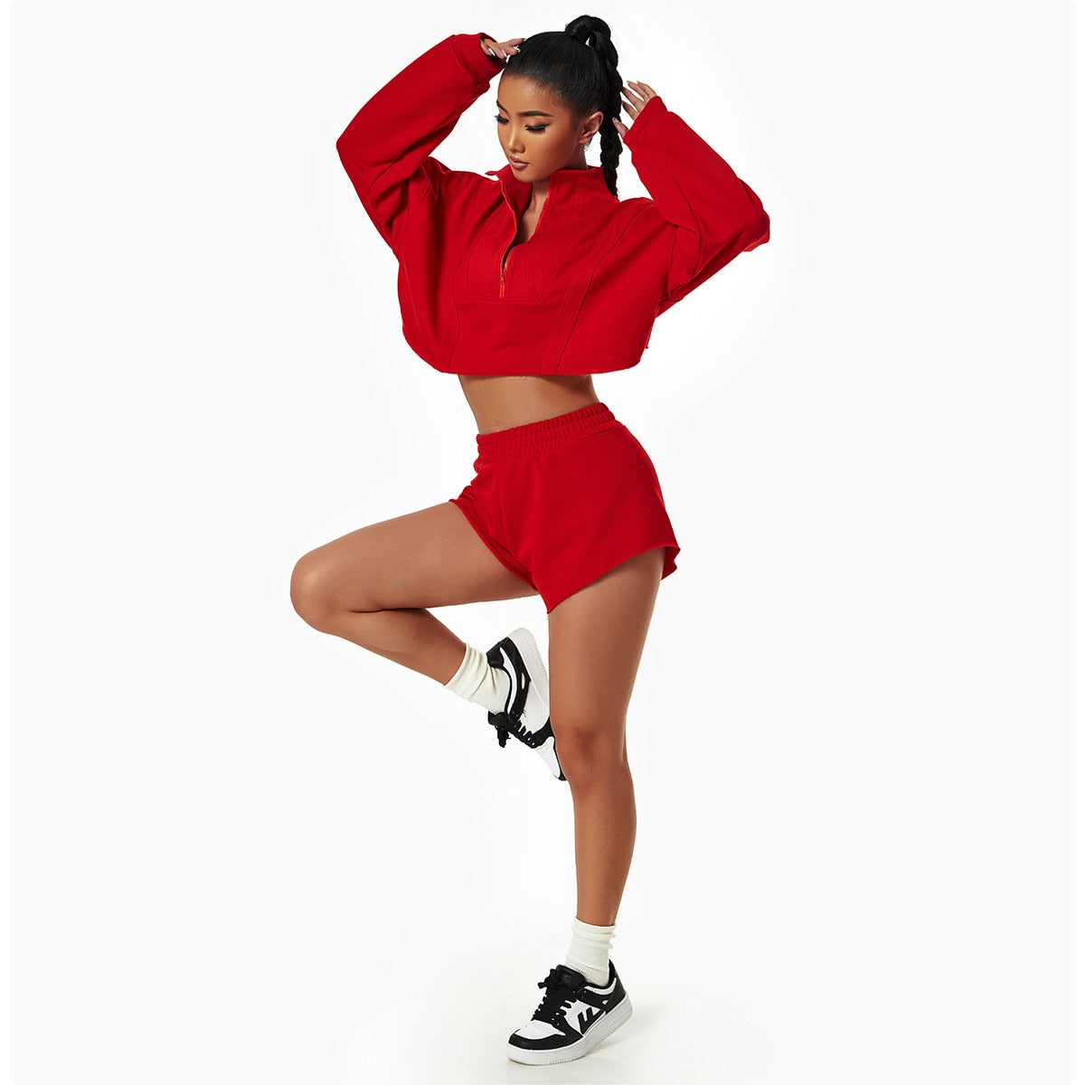 Autumn Gym Crop Top Activewear Truetights