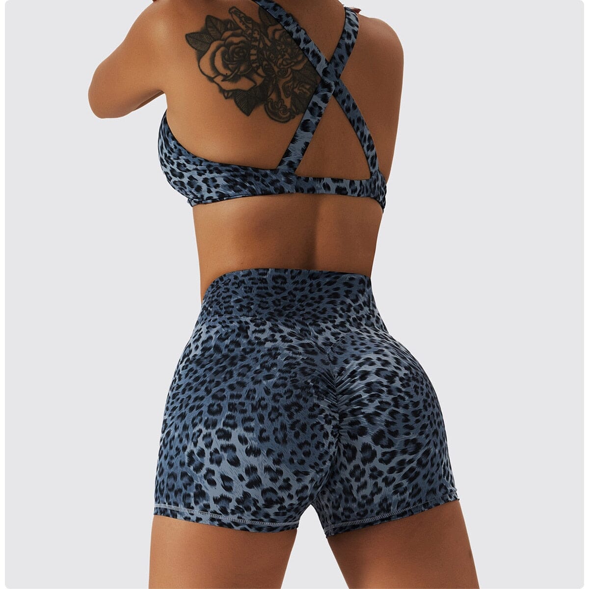 Chic Leopard Push-up Bra Activewear Truetights