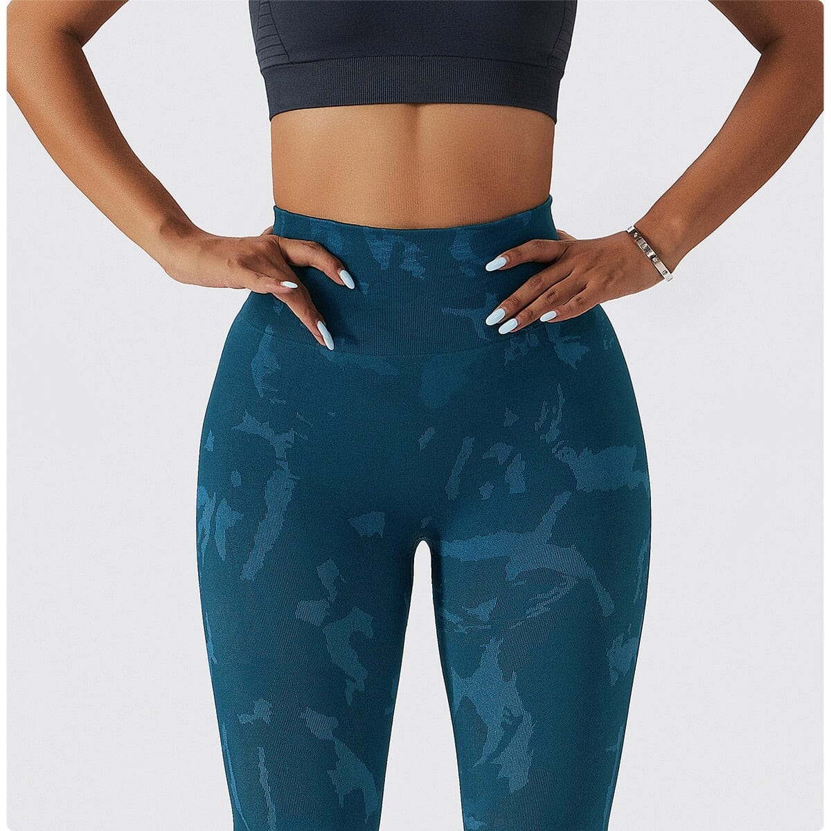 Camouflage Hip Lifting Pants Activewear Truetights