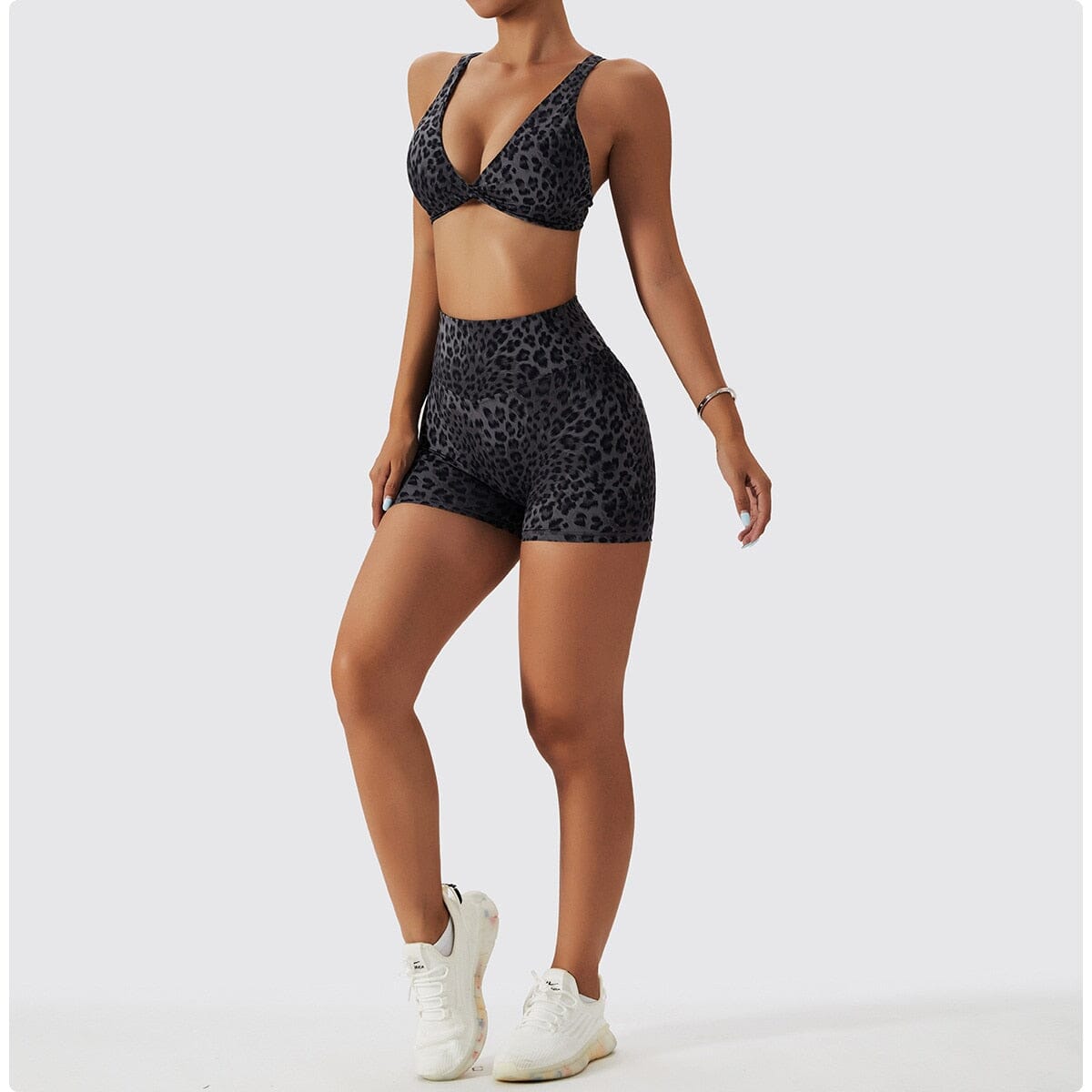 Chic Leopard Push-up Bra Activewear Truetights