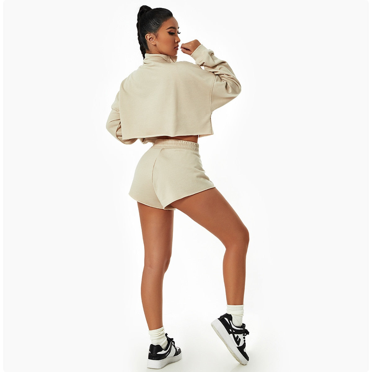 Autumn Gym Crop Top Activewear Truetights