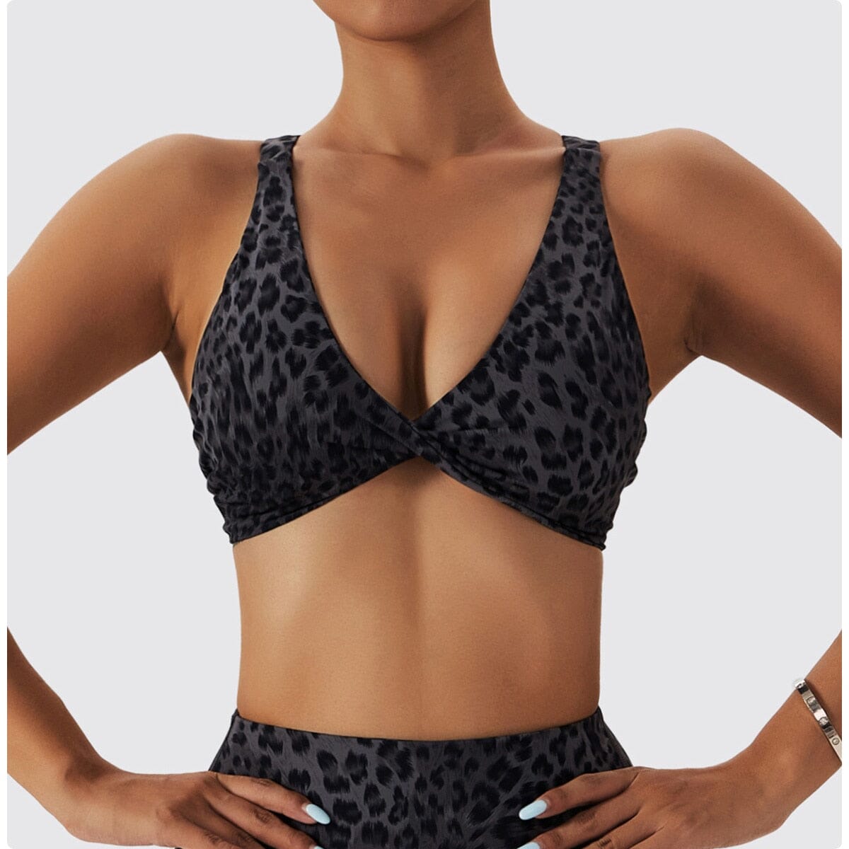 Chic Leopard Push-up Bra Activewear Truetights