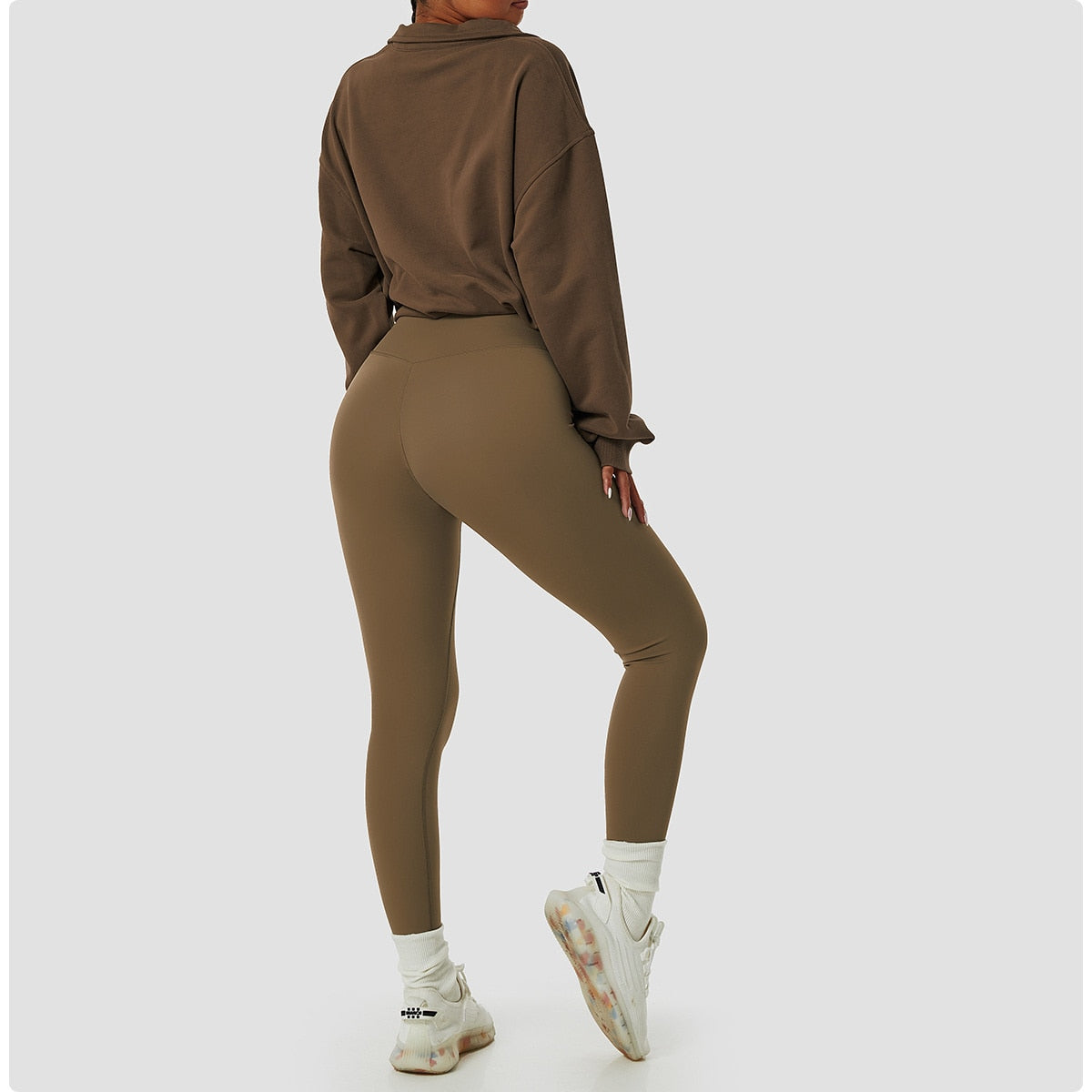 Sturdy High Neck Pullover Activewear Truetights