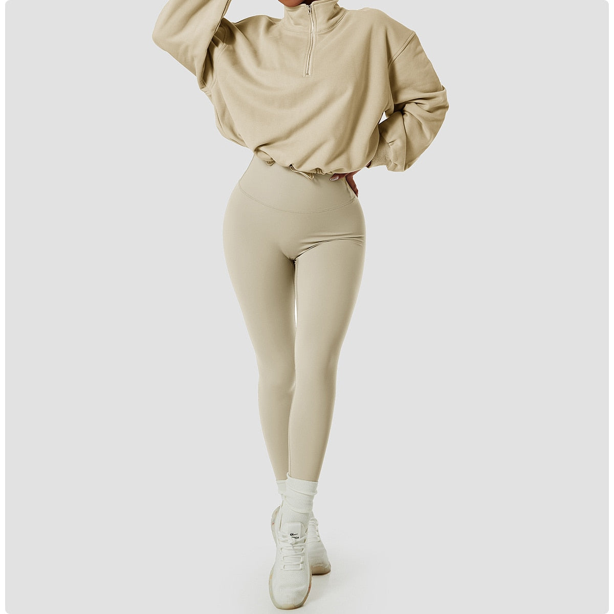 Sturdy High Neck Pullover Activewear Truetights