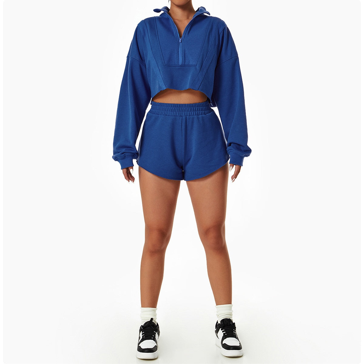 Autumn Gym Set - Shorts + Top Home Truetights Klein Blue S - 8