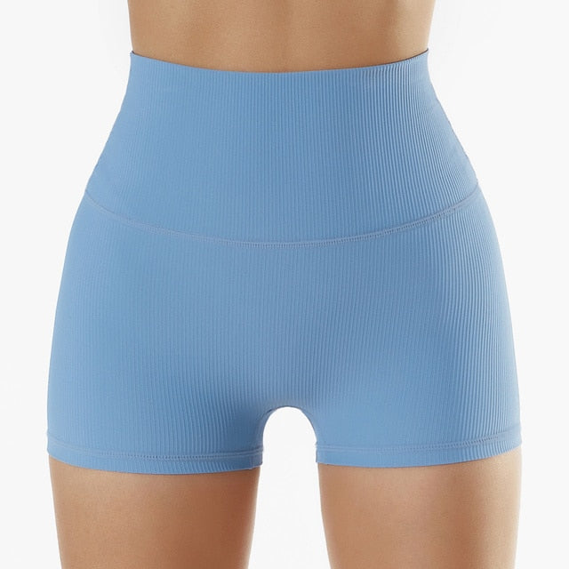 Sleek Yoga Shorts Activewear Truetights Haze Blue S 