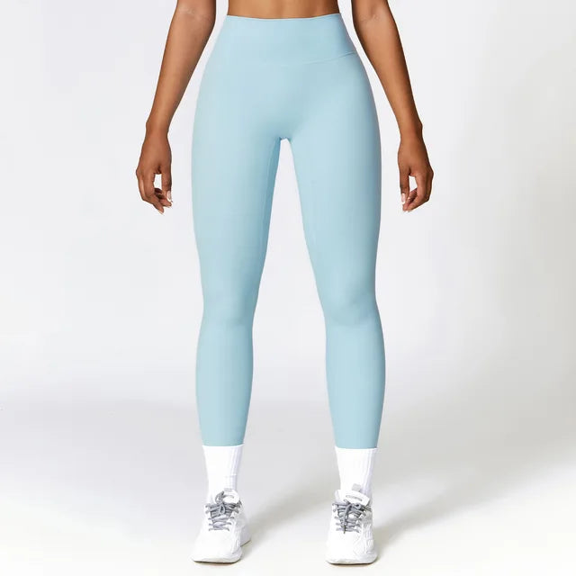 9. NCLAGEN High Waist Hip Lifting Yoga Pants Women's Running Quick Drying Fitness Slim Tight Sweatpants Gym Breathable Leggings NCLAGEN GymClothing Store sky blue S 