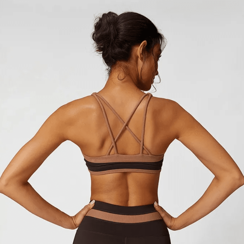 Ignite Ribbed Criss Cross Sports Bra Sports Bras Starlethics 