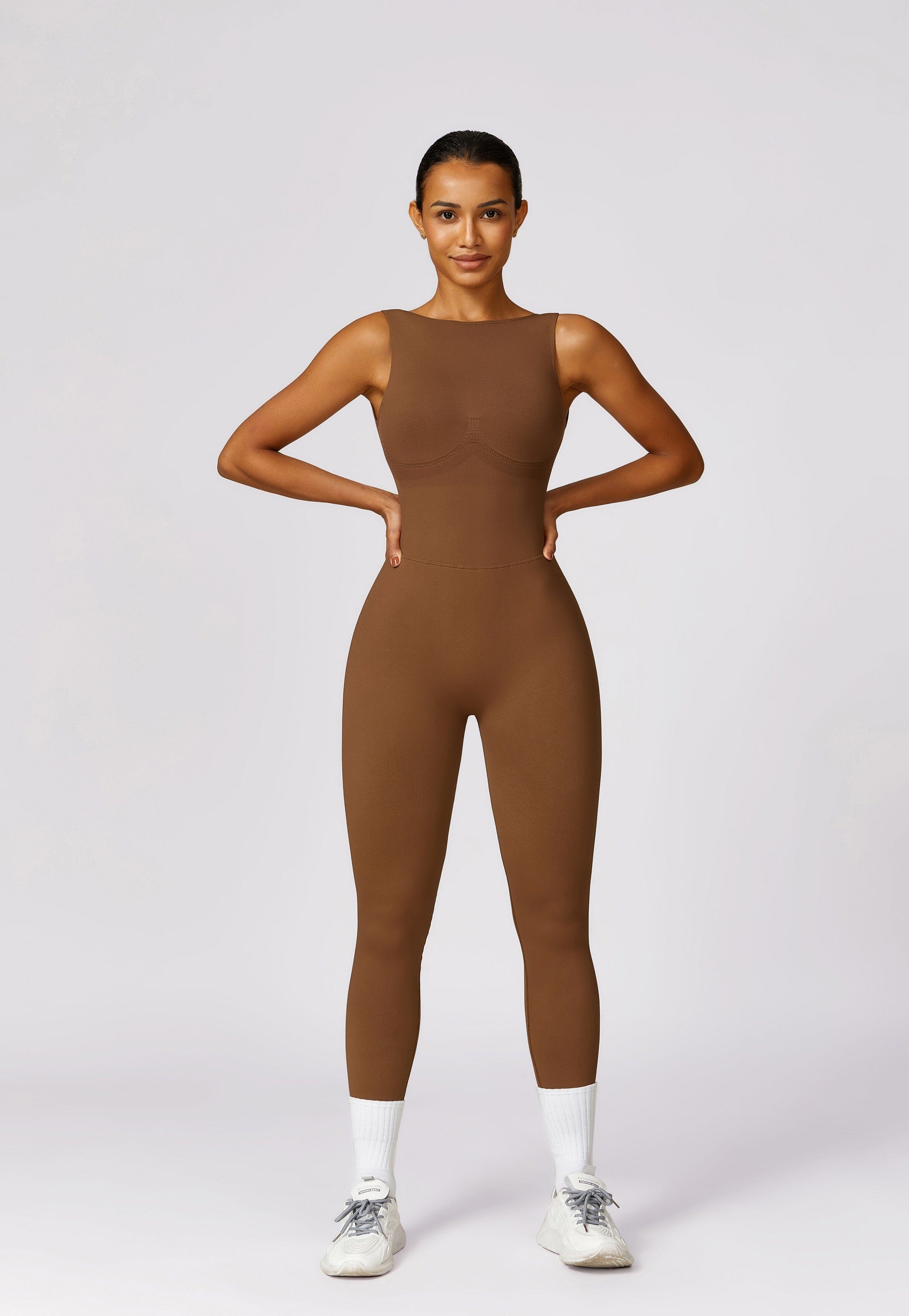 Elated Seamless V-Back Jumpsuit Jumpsuit Starlethics 