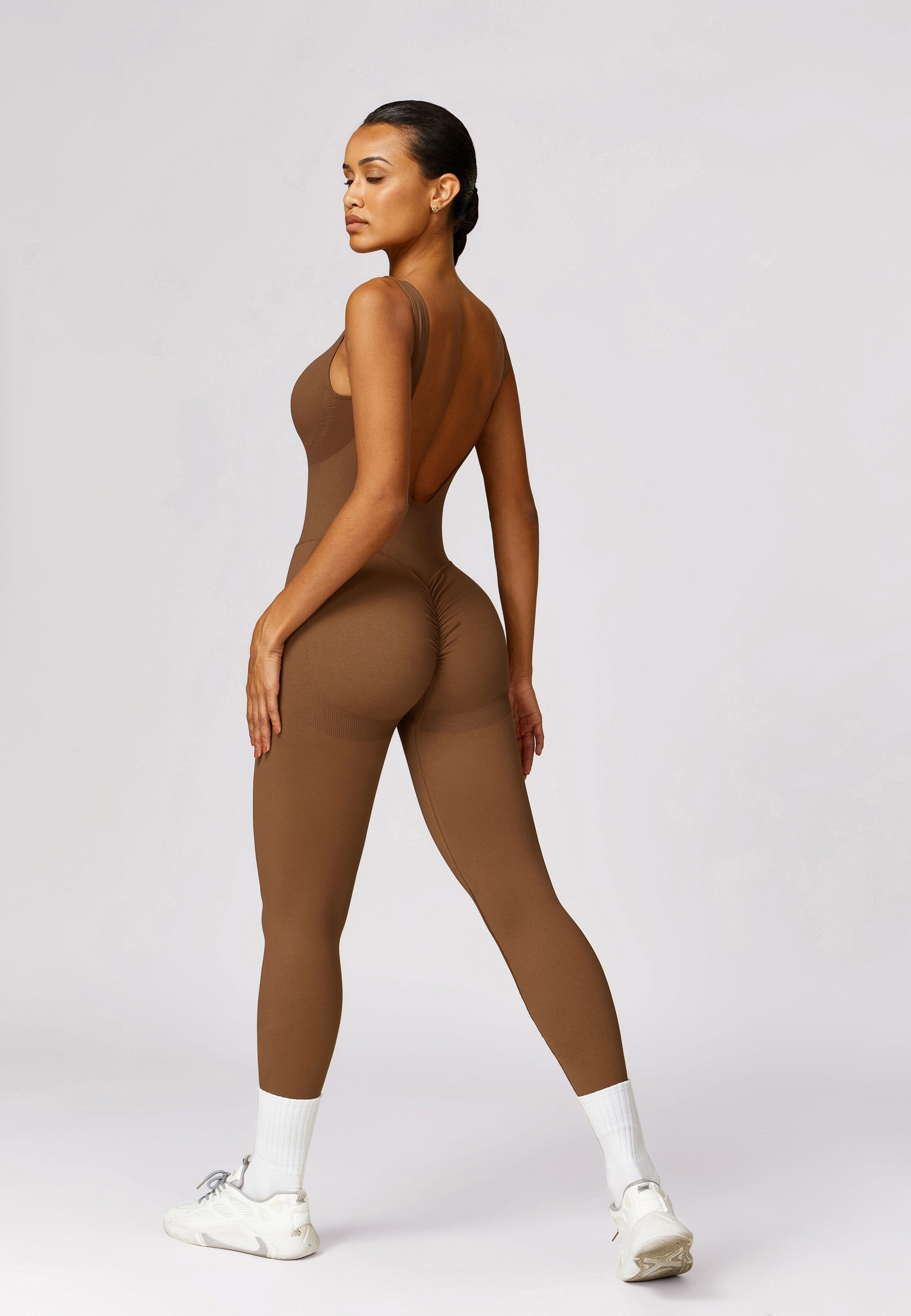 Elated Seamless V-Back Jumpsuit Jumpsuit Starlethics 