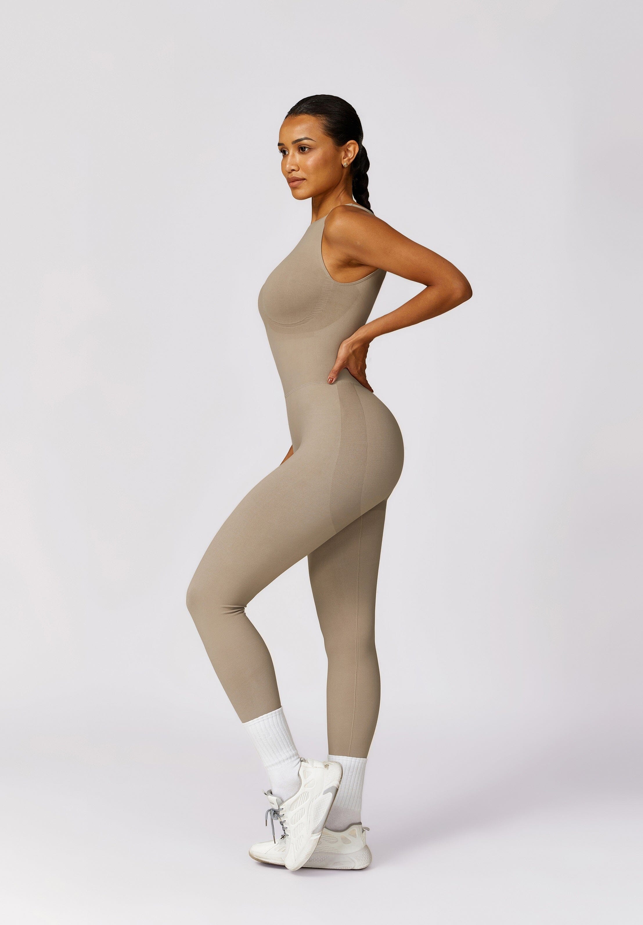 Elated Seamless V-Back Jumpsuit Jumpsuit Starlethics 