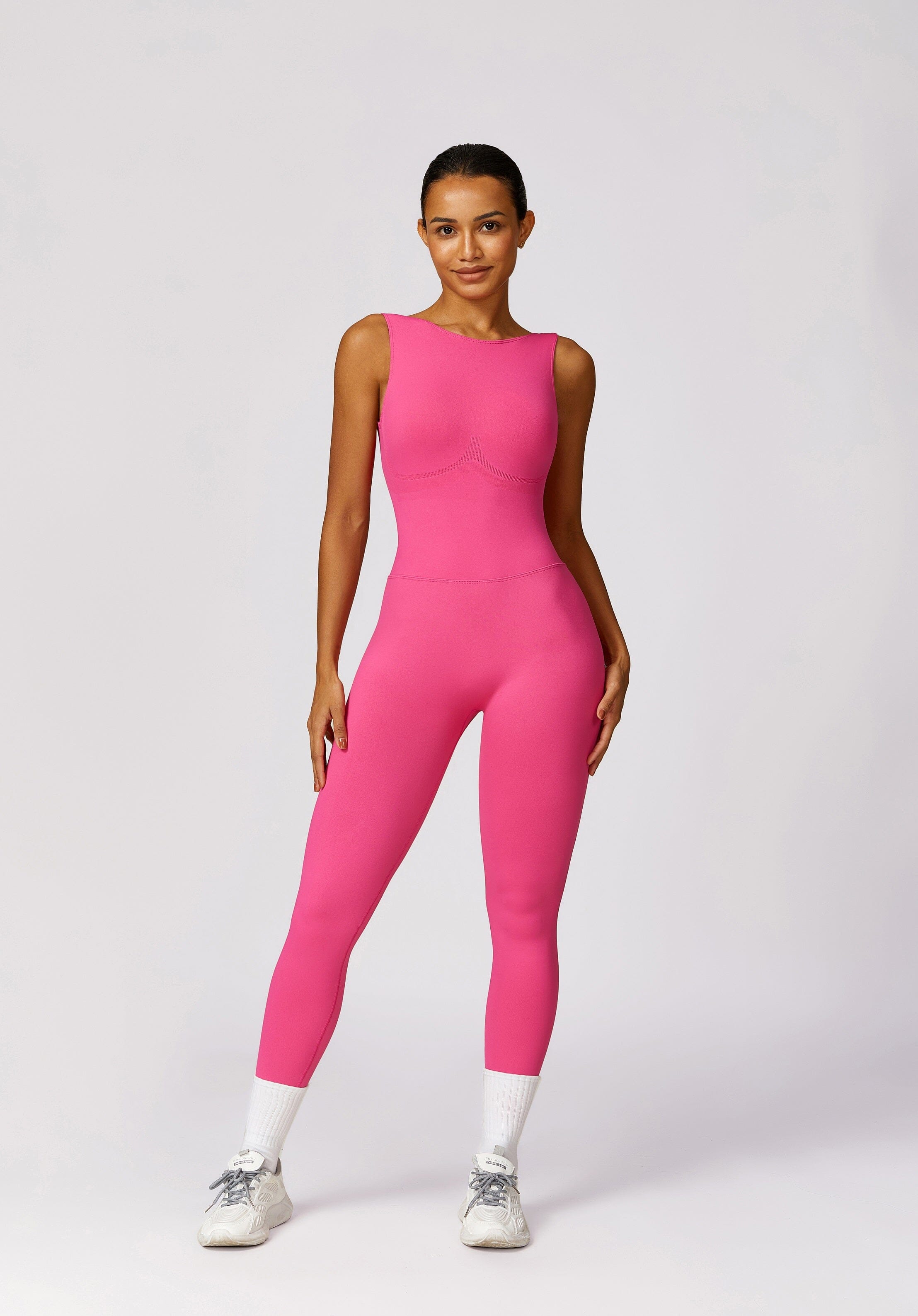 Elated Seamless V-Back Jumpsuit Jumpsuit Starlethics 