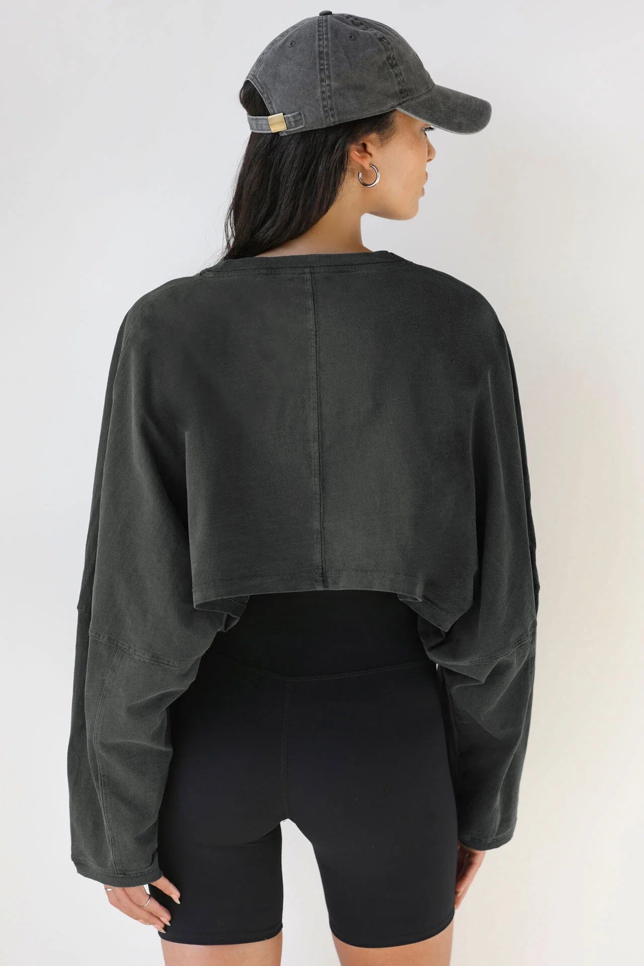 Emblem Long Sleeves Crop Top Top Starlethics 