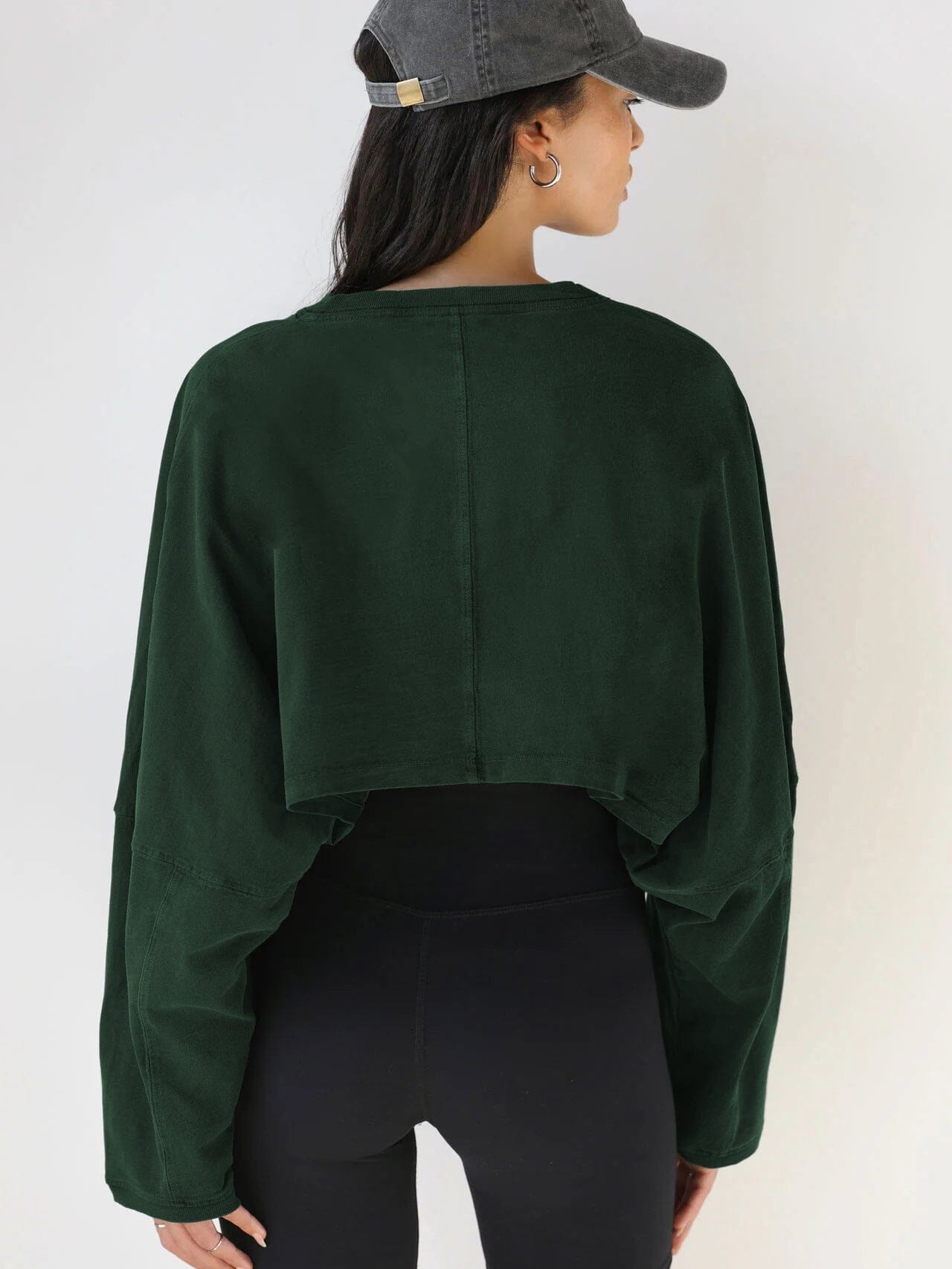 Emblem Long Sleeves Crop Top Top Starlethics 