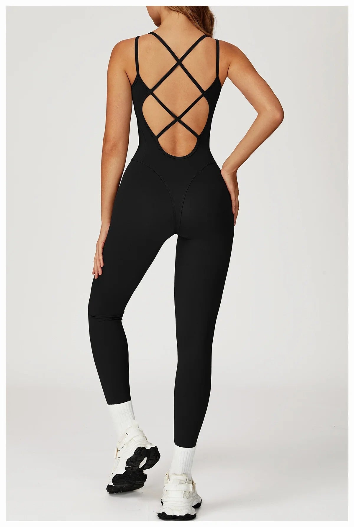 Criss Cross Back Jumpsuit Jumpsuit Starlethics 