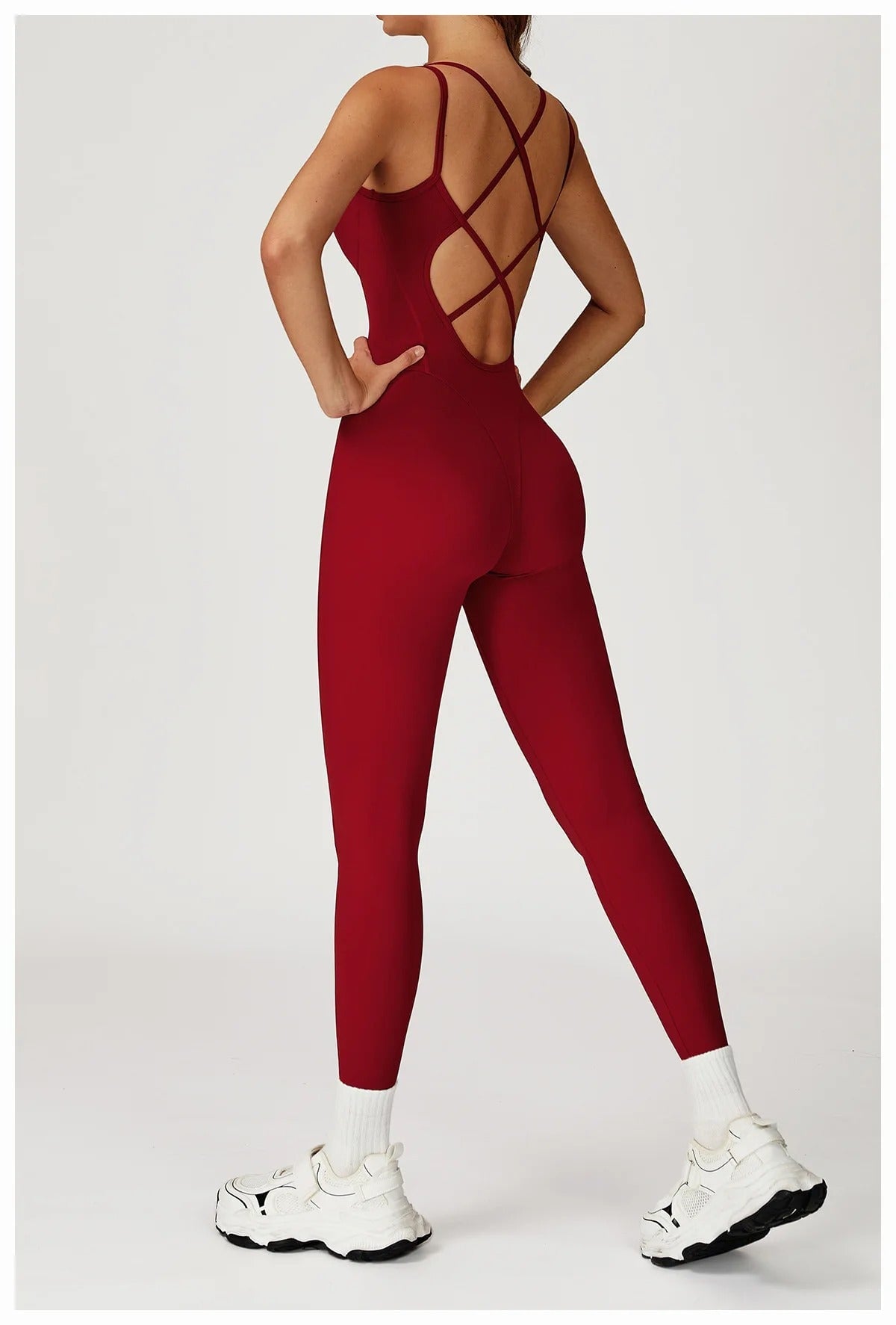 Criss Cross Back Jumpsuit Jumpsuit Starlethics 
