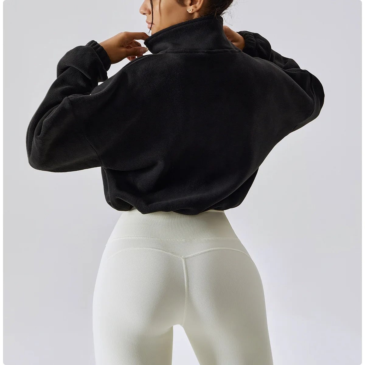 Essential Zip-Up Fleece Jacket Top Starlethics 