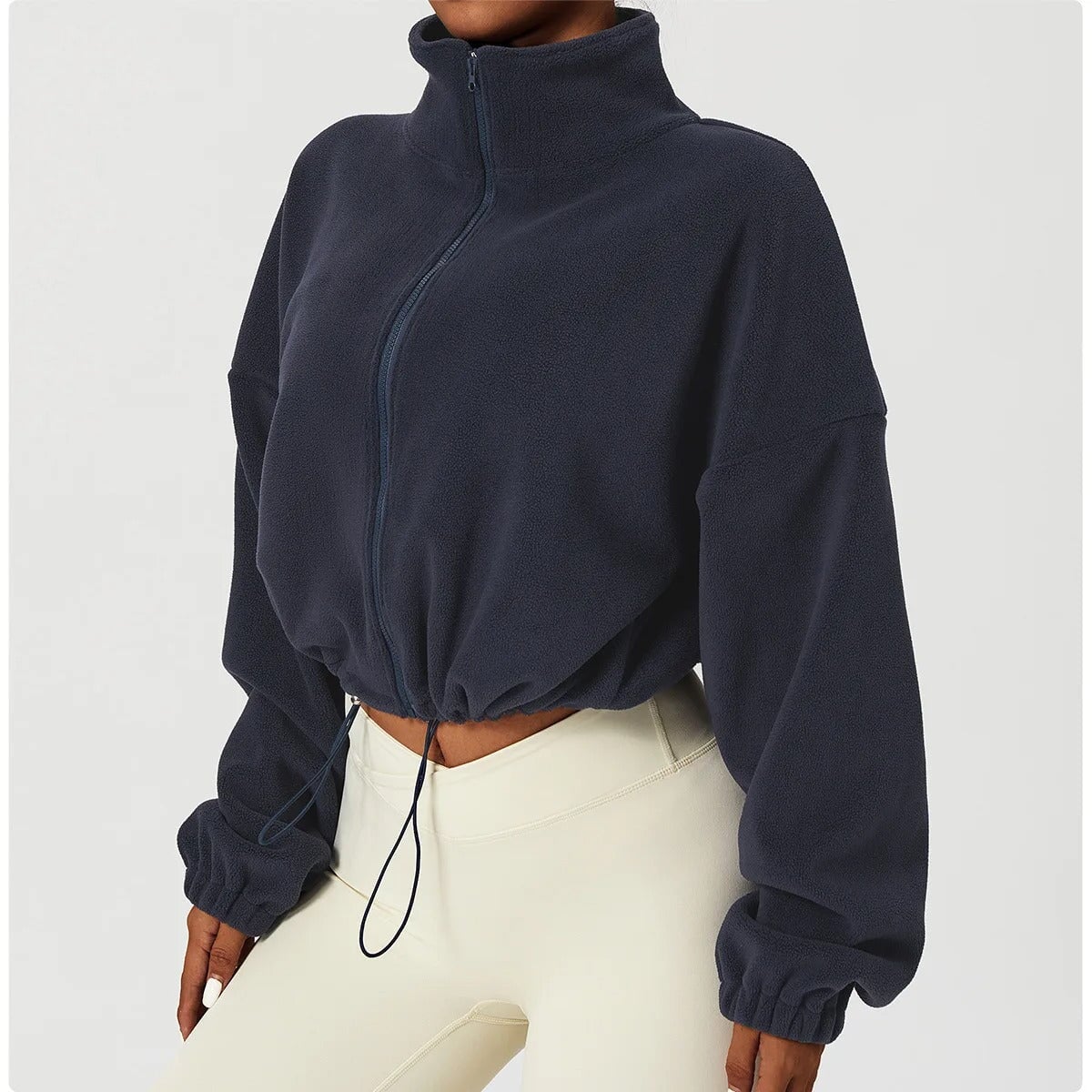Essential Zip-Up Fleece Jacket Top Starlethics 