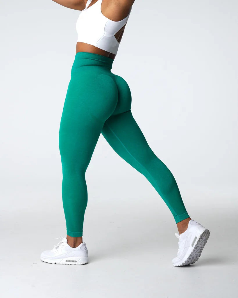 Giggly Seamless Yoga Leggings Leggings Starlethics Jade Green XS 