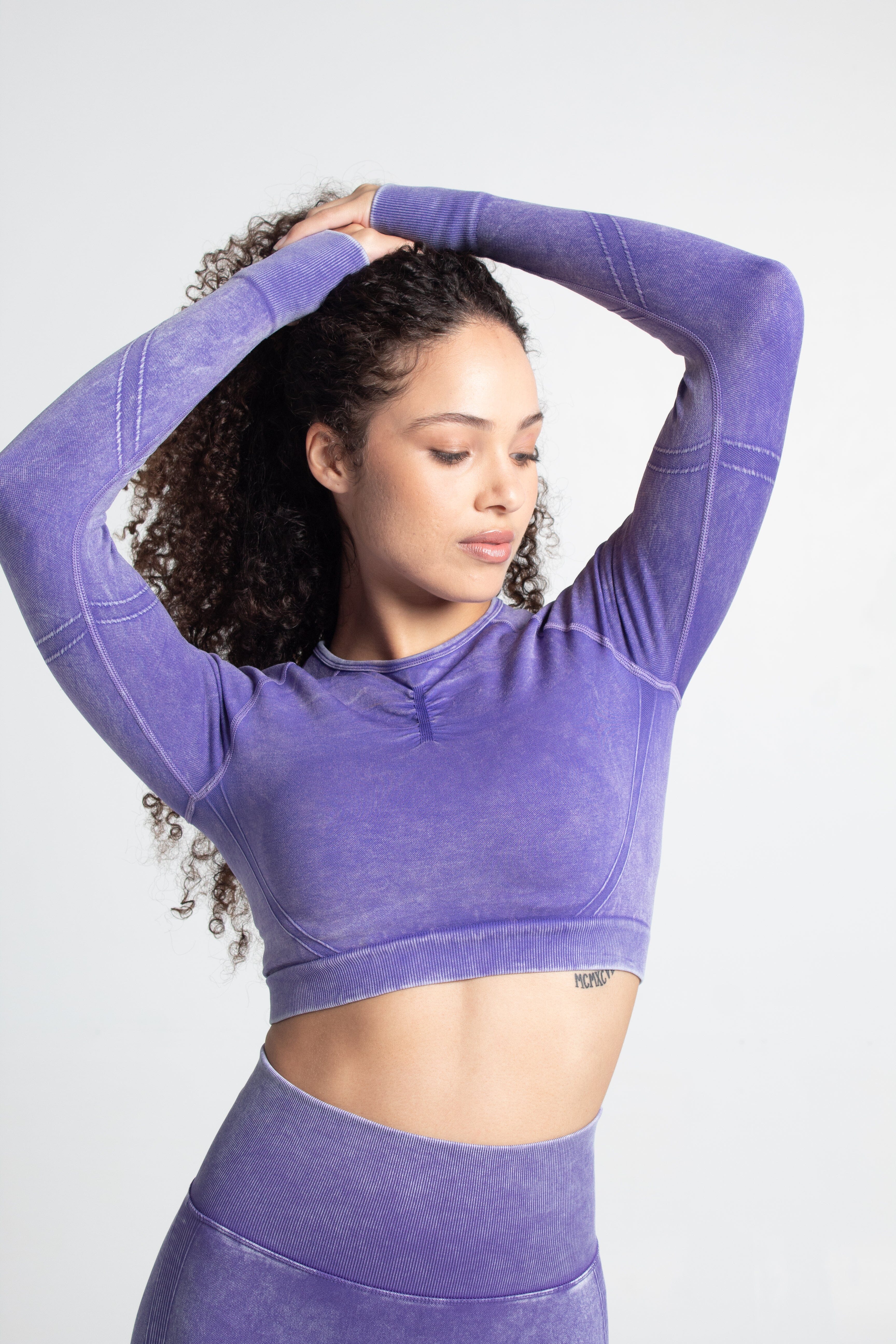 Feather Seamless Top Top Starlethics Purple Kim S 