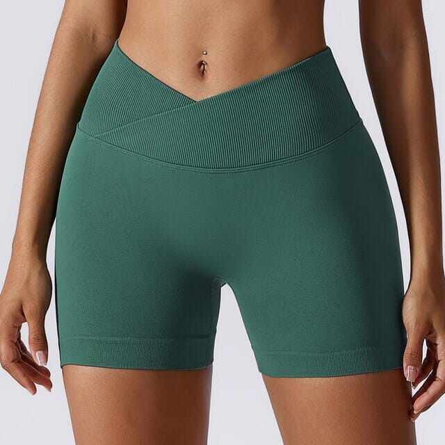 Poplin Hip Lifting Shorts Shorts Starlethics Green S 