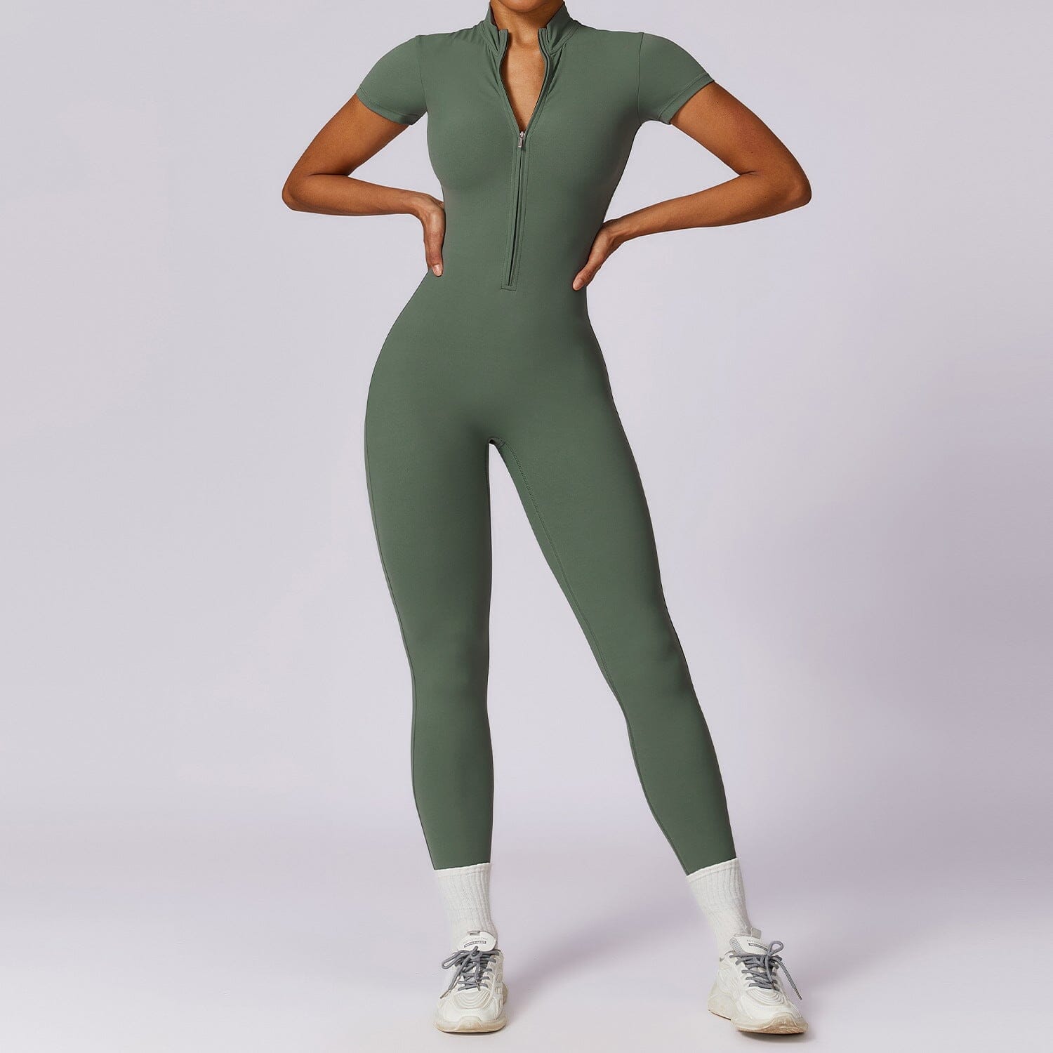 Serene Short Sleeve Jumpsuit Jumpsuit Starlethics Turquoise Green S 