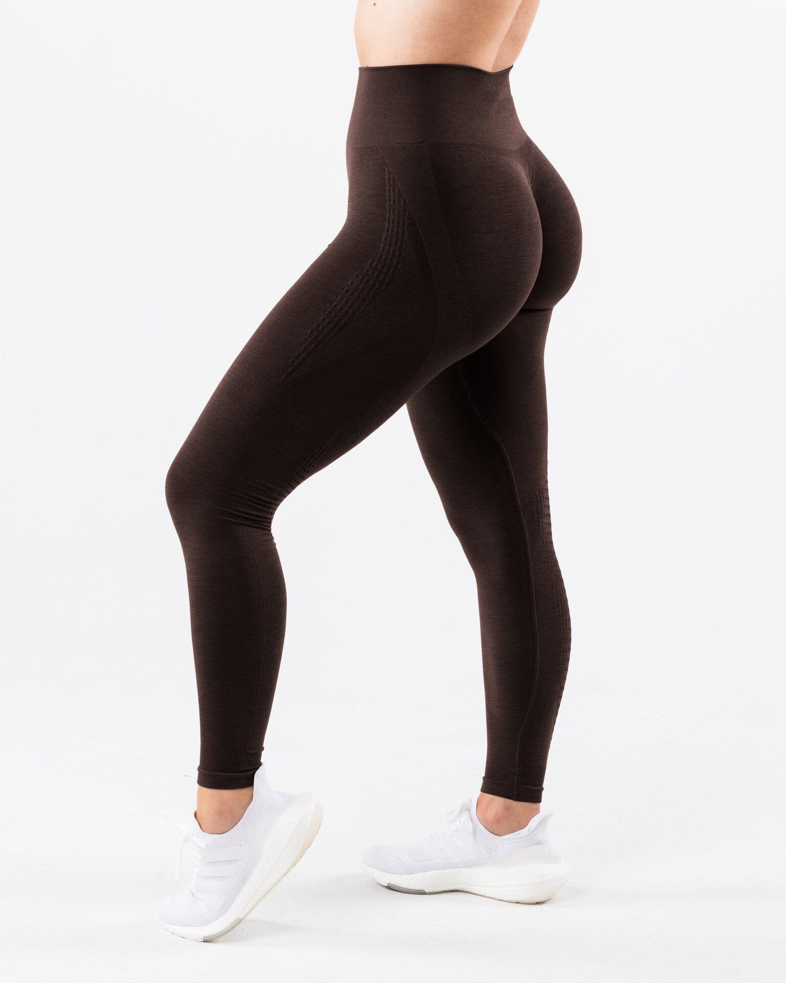 Upbeat Seamless Jacquard Leggings Leggings Starlethics Goat Brown XS 