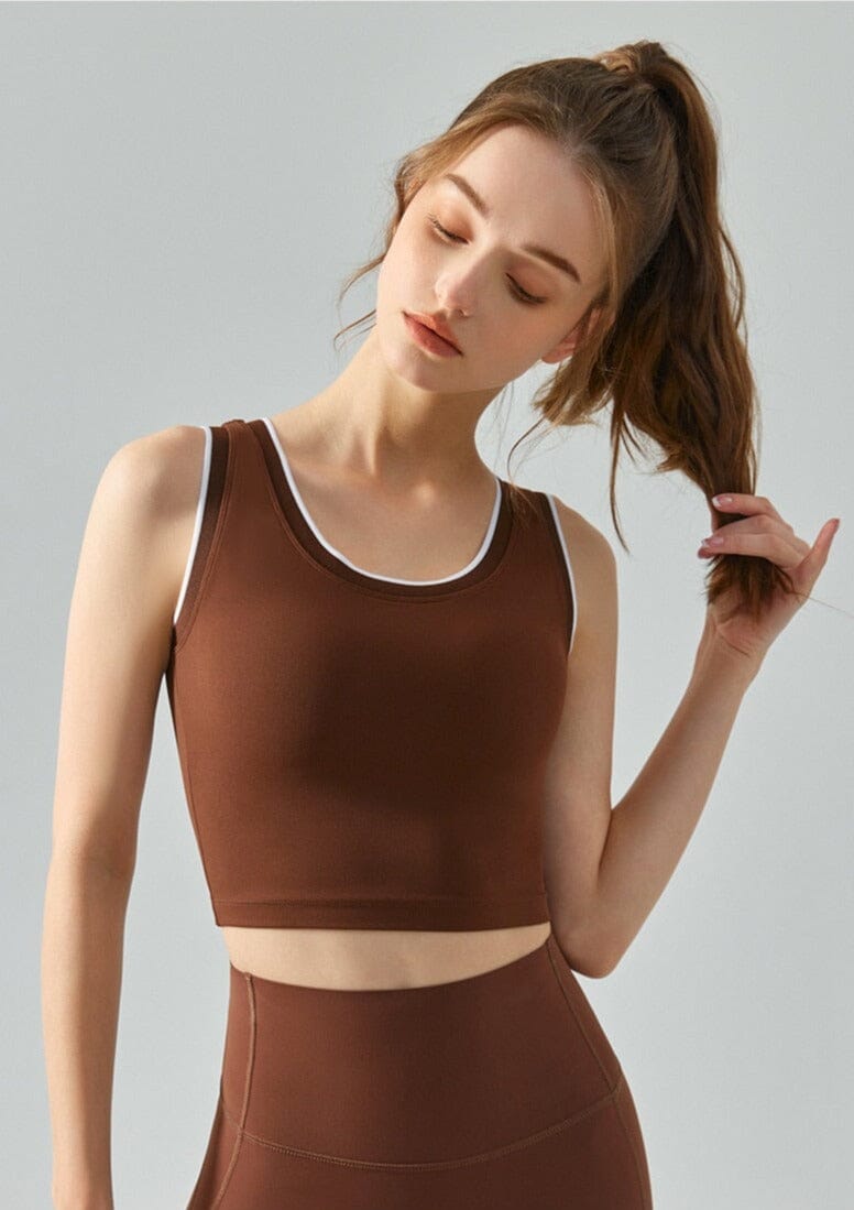 Athletic halter deals top