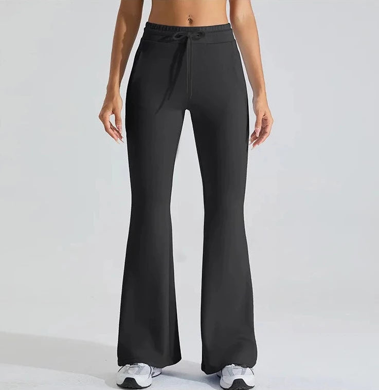 Vibe Drawstring Flare Pants Leggings Starlethics 