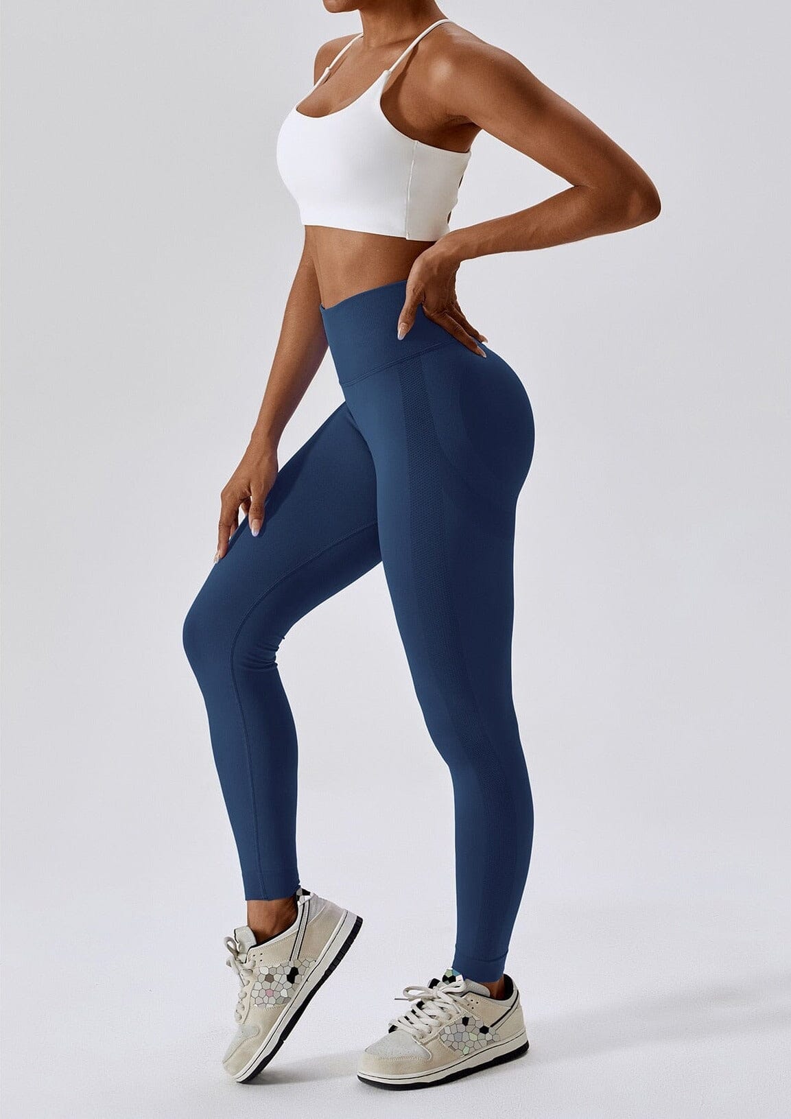 Prettylittlething Navy Sport Seamless Leggings