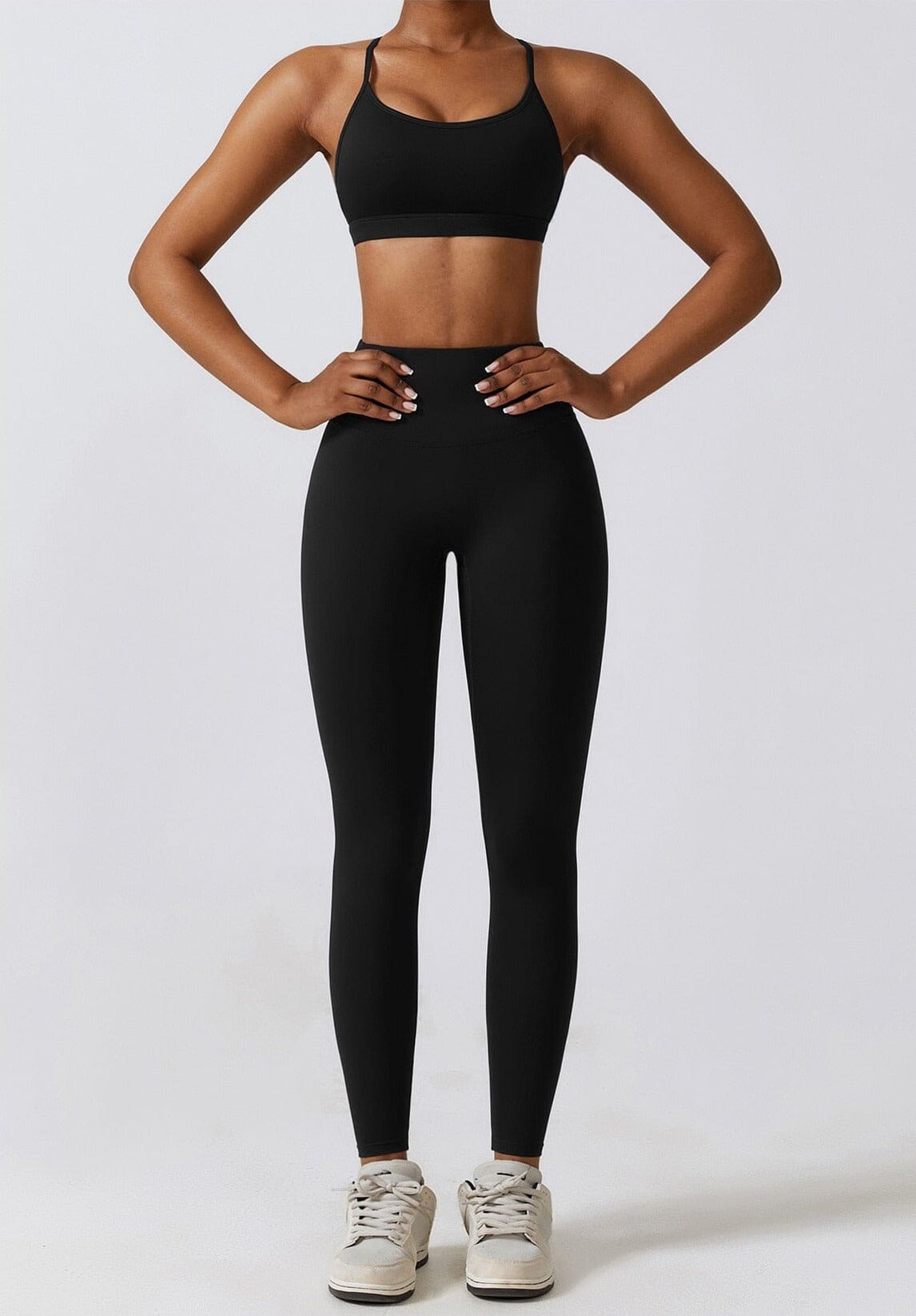 Prestige Gym Set - Leggings + Top Sets Starlethics Black S 