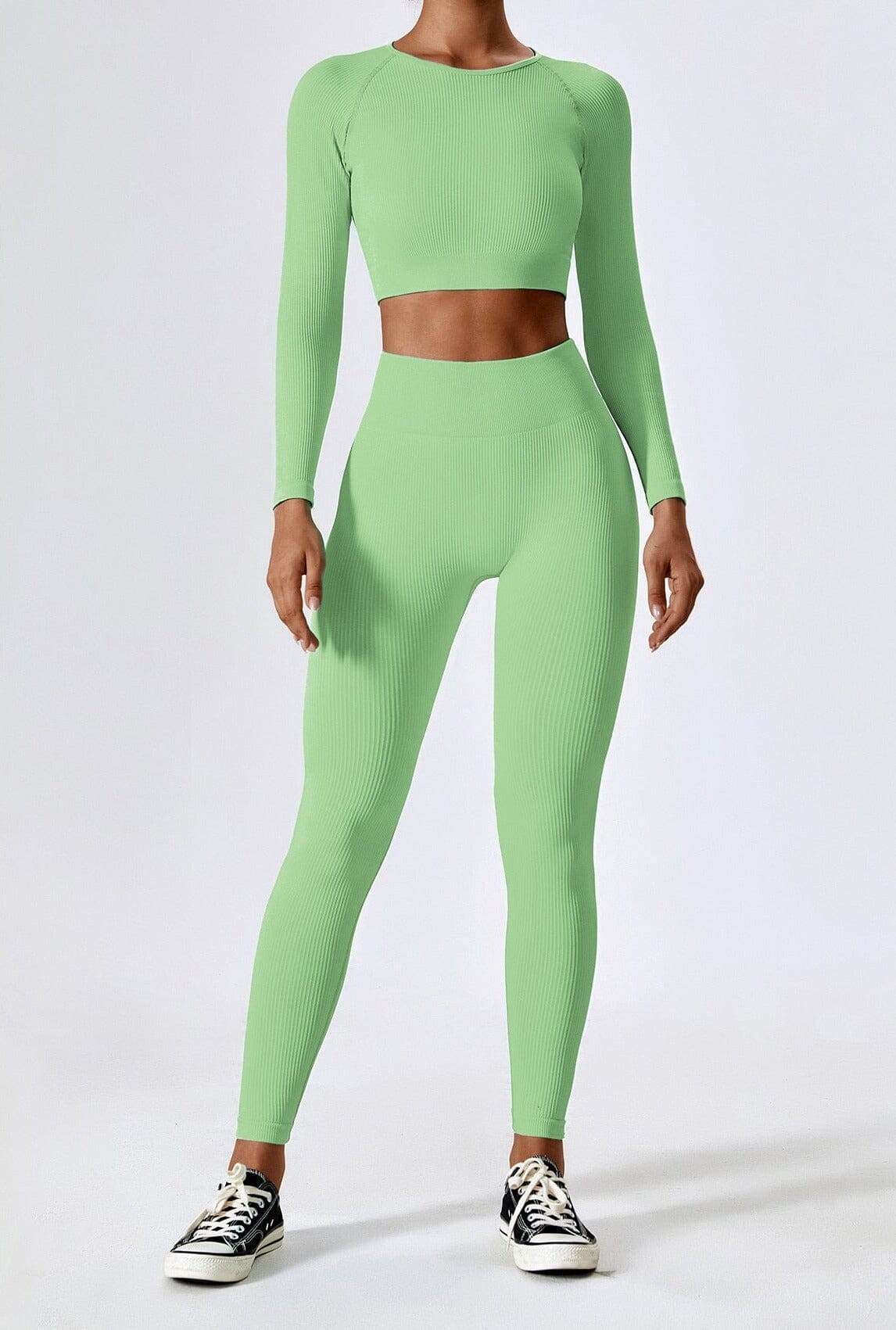 Grove Seamless Shirt Set - Leggings + Top Sets Starlethics Green S 