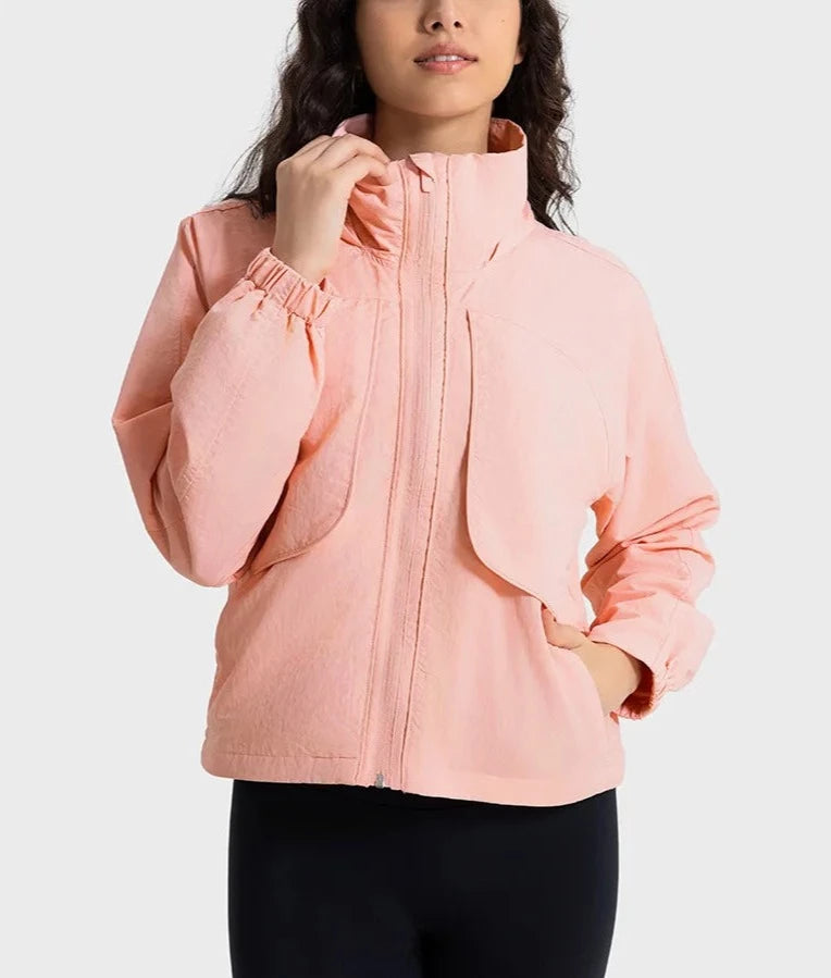 Breeze Shield Hooded Jacket Hoodies & Jackets Starlethics Rose Powder XS 