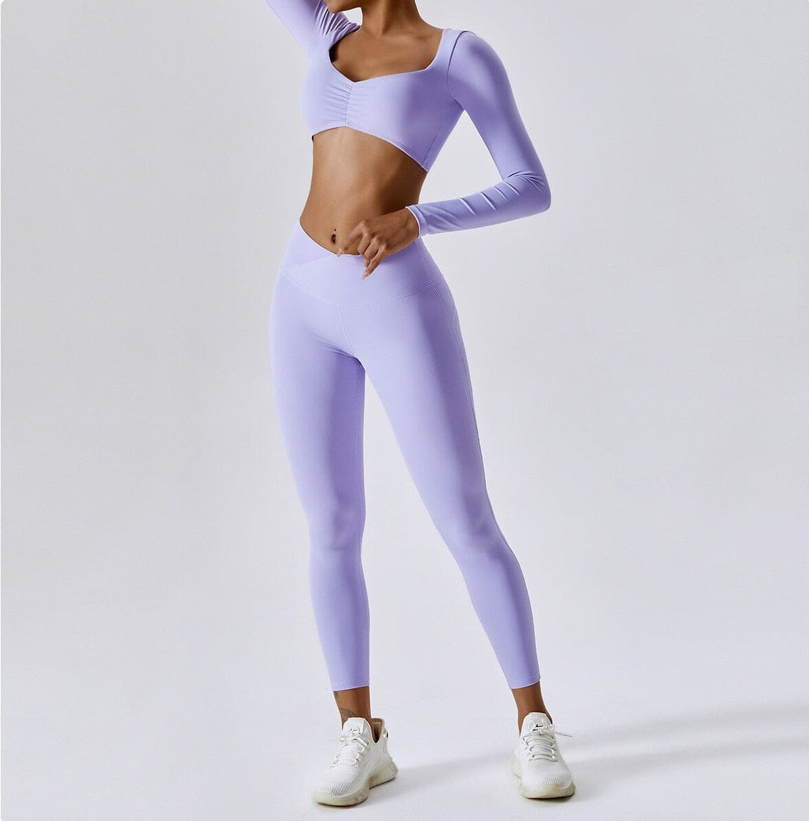 Goddess Shirt Gym Set - Leggings + Top Sets Starlethics Lilac S 