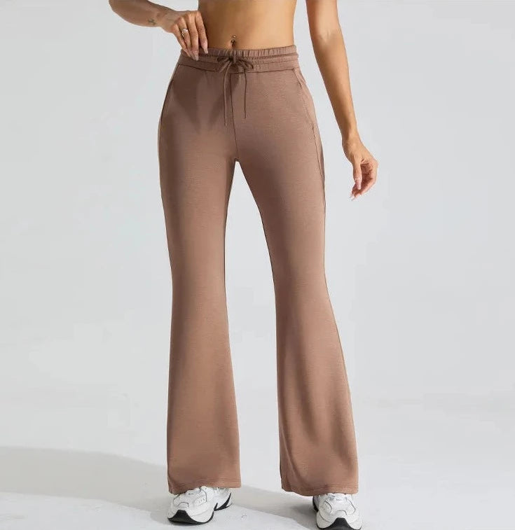 Vibe Drawstring Flare Pants Leggings Starlethics 