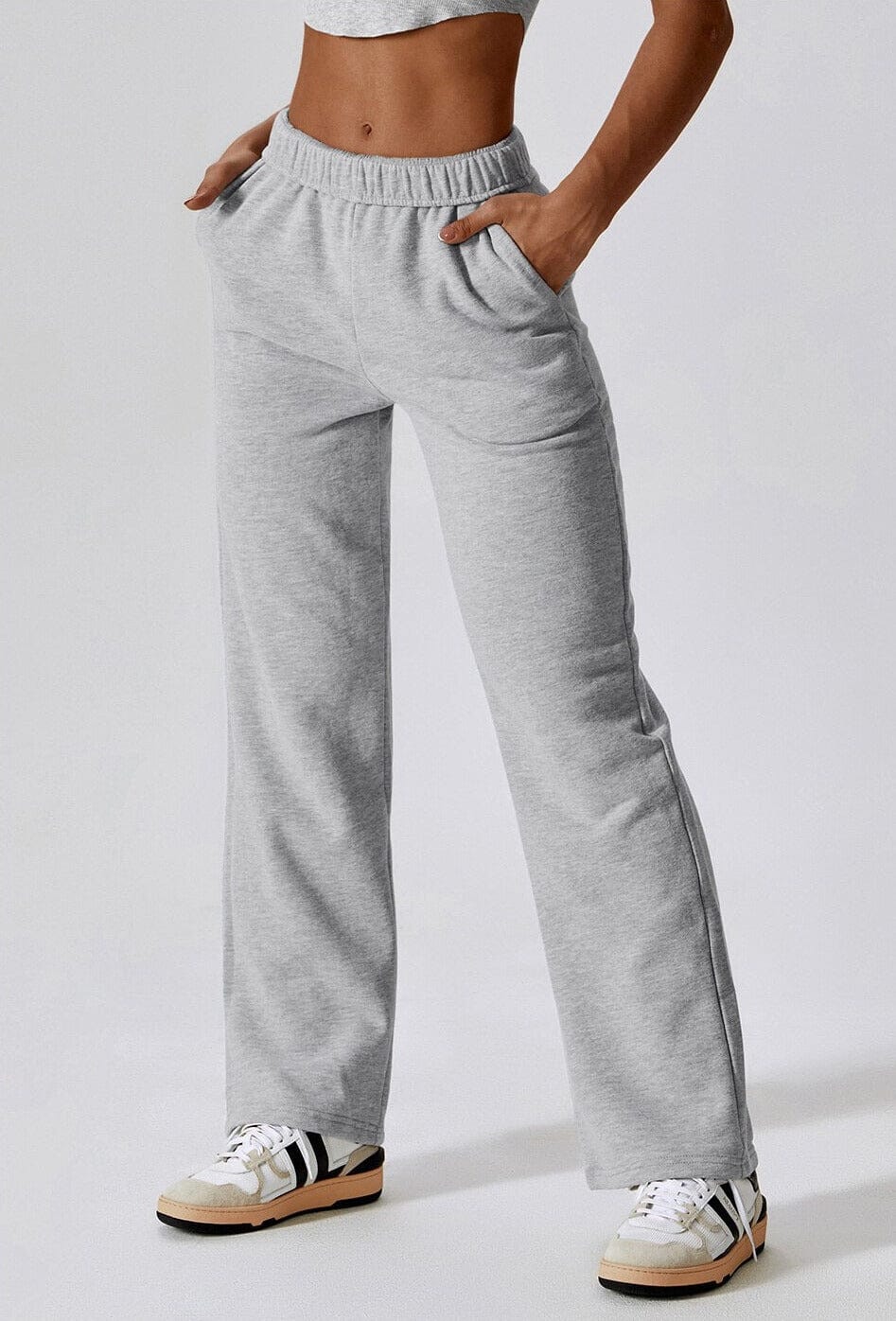 Reverie Plush Loose Pants Yoga Pants Starlethics Flower Gray S 