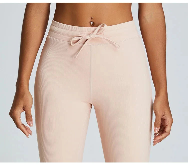 Drawstring Push-Up Leggings Leggings Starlethics 