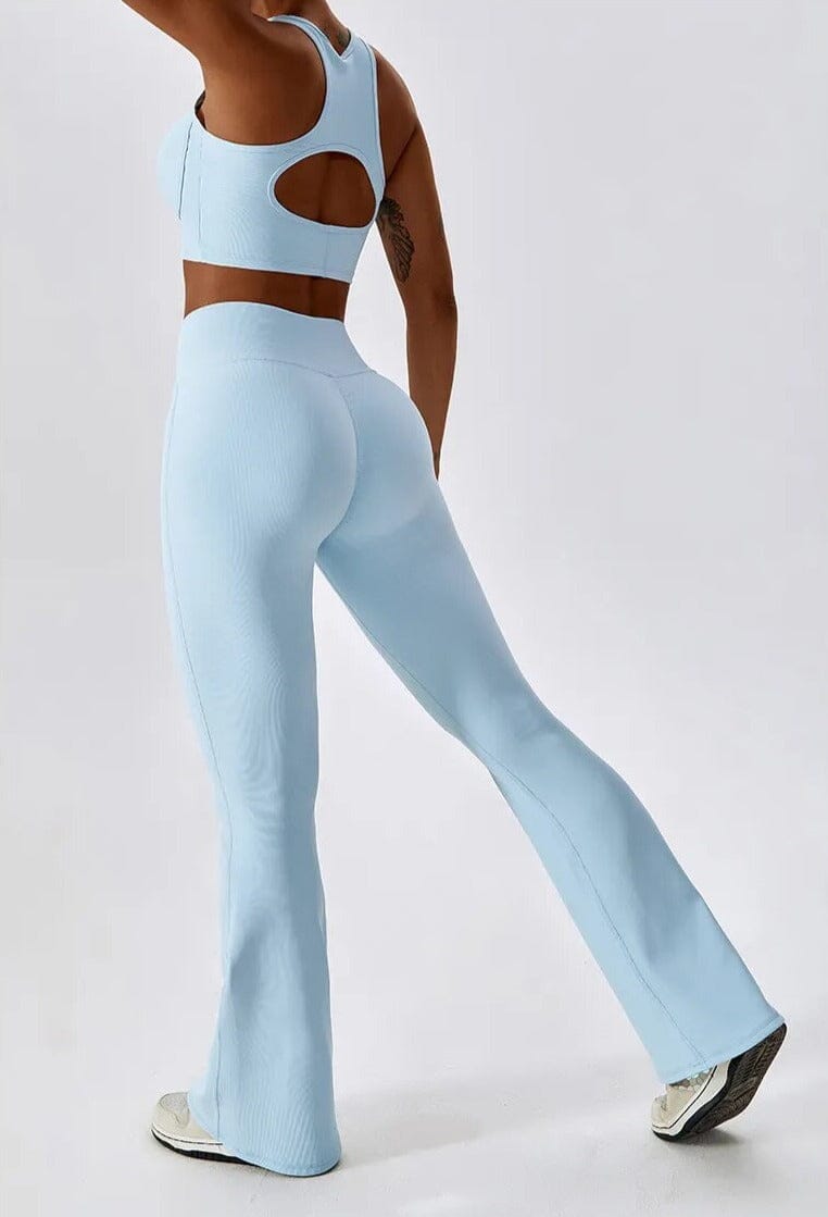 Soulmate Racerback Flared Set - Leggings + Top Sets Starlethics Blue S 