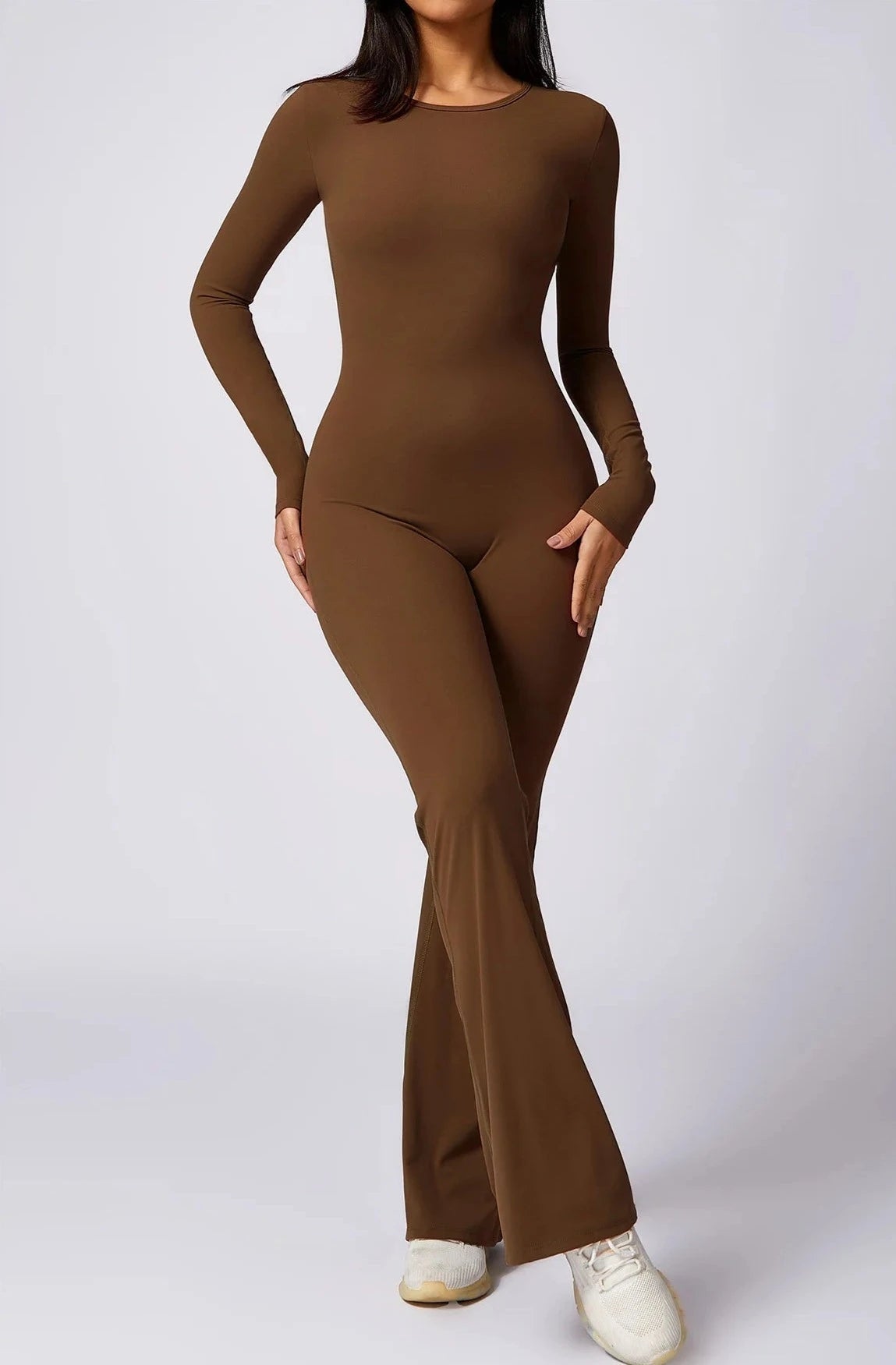 Liberty Long Sleeve Flared Jumpsuit