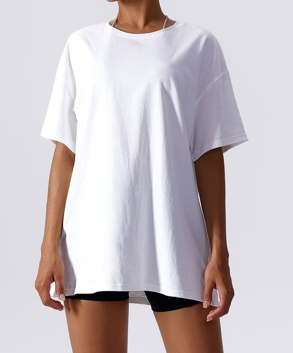 Breeze Flow Yoga Tee Top Starlethics Swan White S 