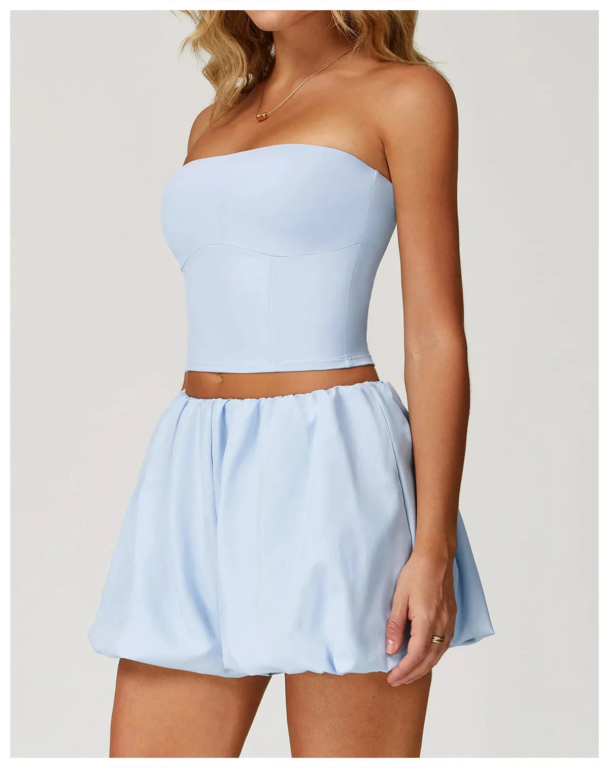 AeroSculpt Strapless Crop Top Top Starlethics 