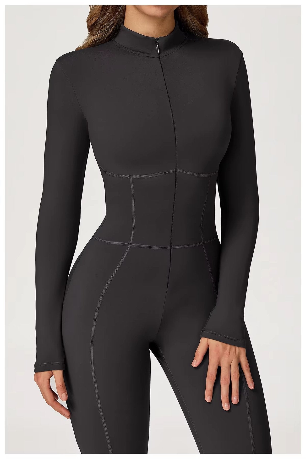 Prime Contour Zip-Up Jumpsuit