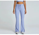 Drawstring Push-Up Leggings Leggings Starlethics Grey Blue S 