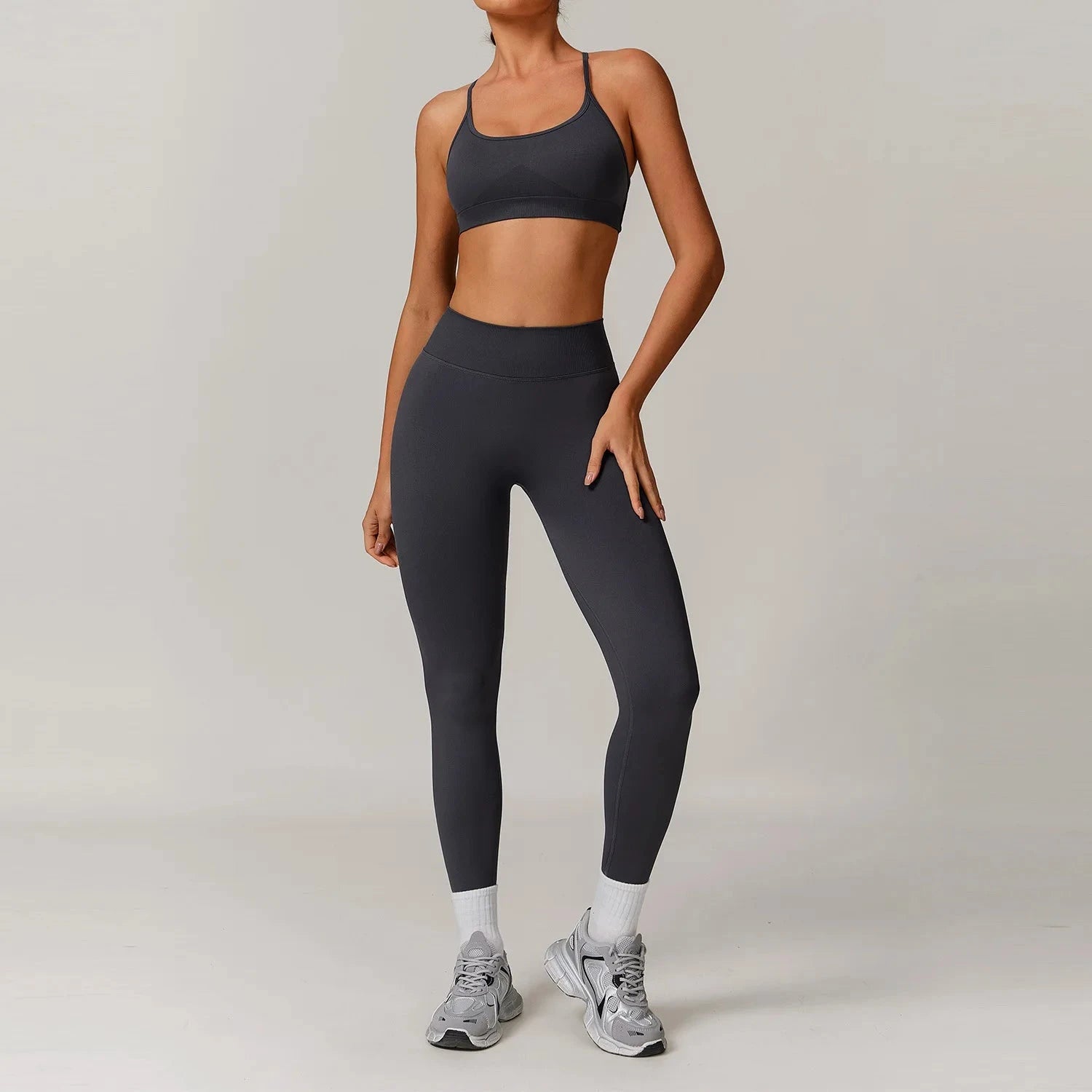 13.3 Yoga Set 2/3PCS Gym Kleidung Sportswear Yoga Anzüge Für Frauen Langarm Crop Top Fitness Set Trainingsanzüge sport Bh Gym Leggings Starlethics 