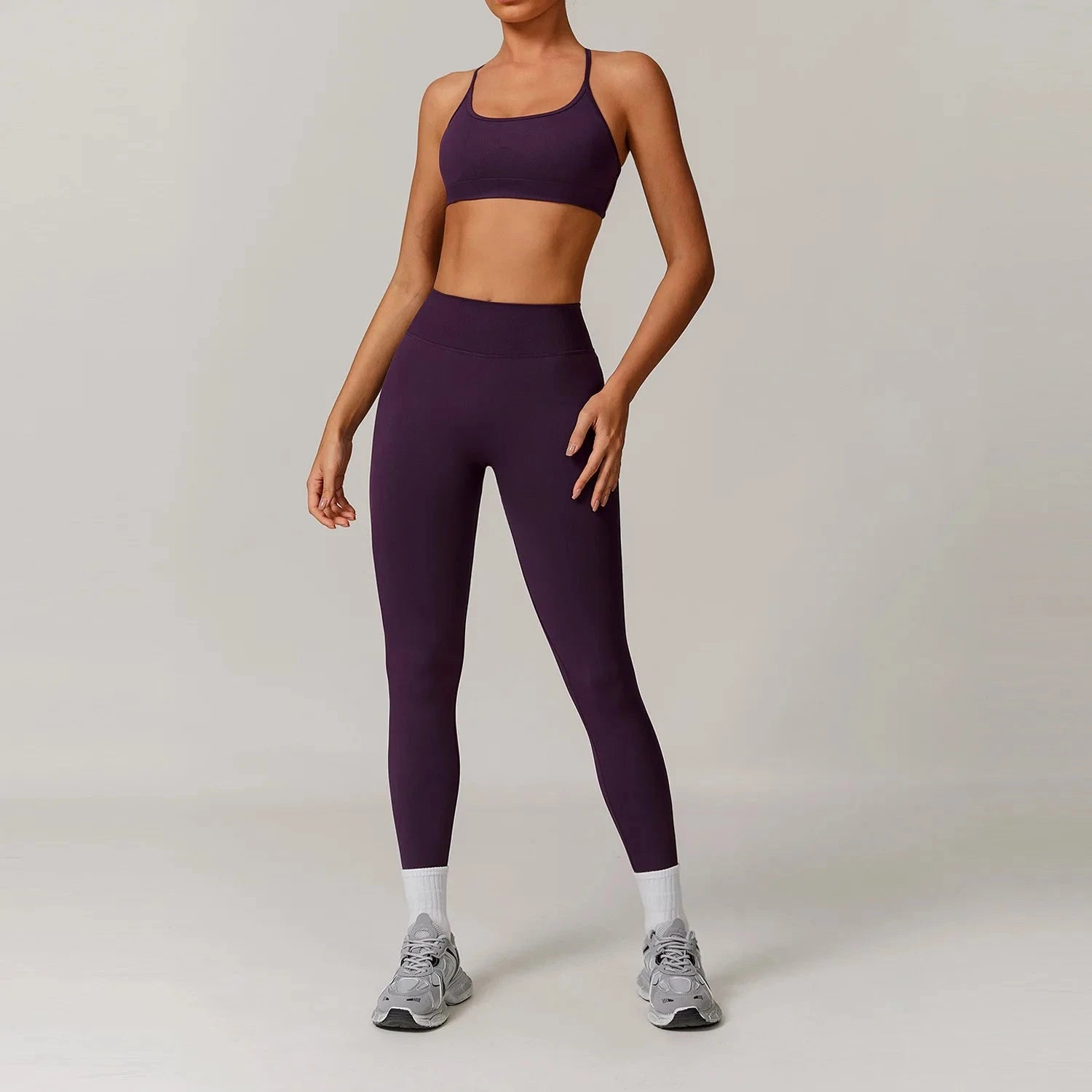 13.3 Yoga Set 2/3PCS Gym Kleidung Sportswear Yoga Anzüge Für Frauen Langarm Crop Top Fitness Set Trainingsanzüge sport Bh Gym Leggings Starlethics 