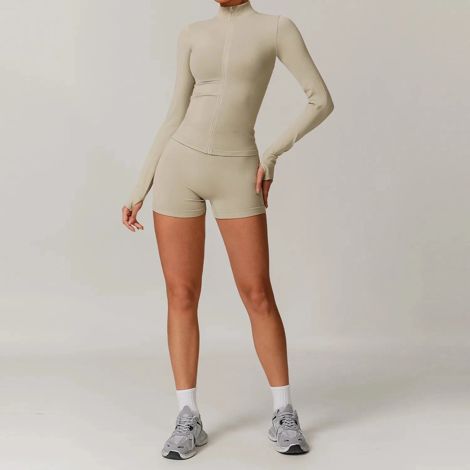 Edge Core Sports Jacket Hoodies & Jackets Starlethics Beige S 