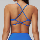 Elara Cross-Back Bra in Cloisonne back view