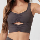 6.2 1/2PCS Falten Yoga Set Frauen Sportswear Workout Hose Gym Mini Flare Legging Fitness Bh Crop Top Sport anzüge Sportlich Aktive Tragen Starlethics 