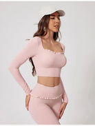 Frill Fit Long Sleeve Top Top Starlethics 