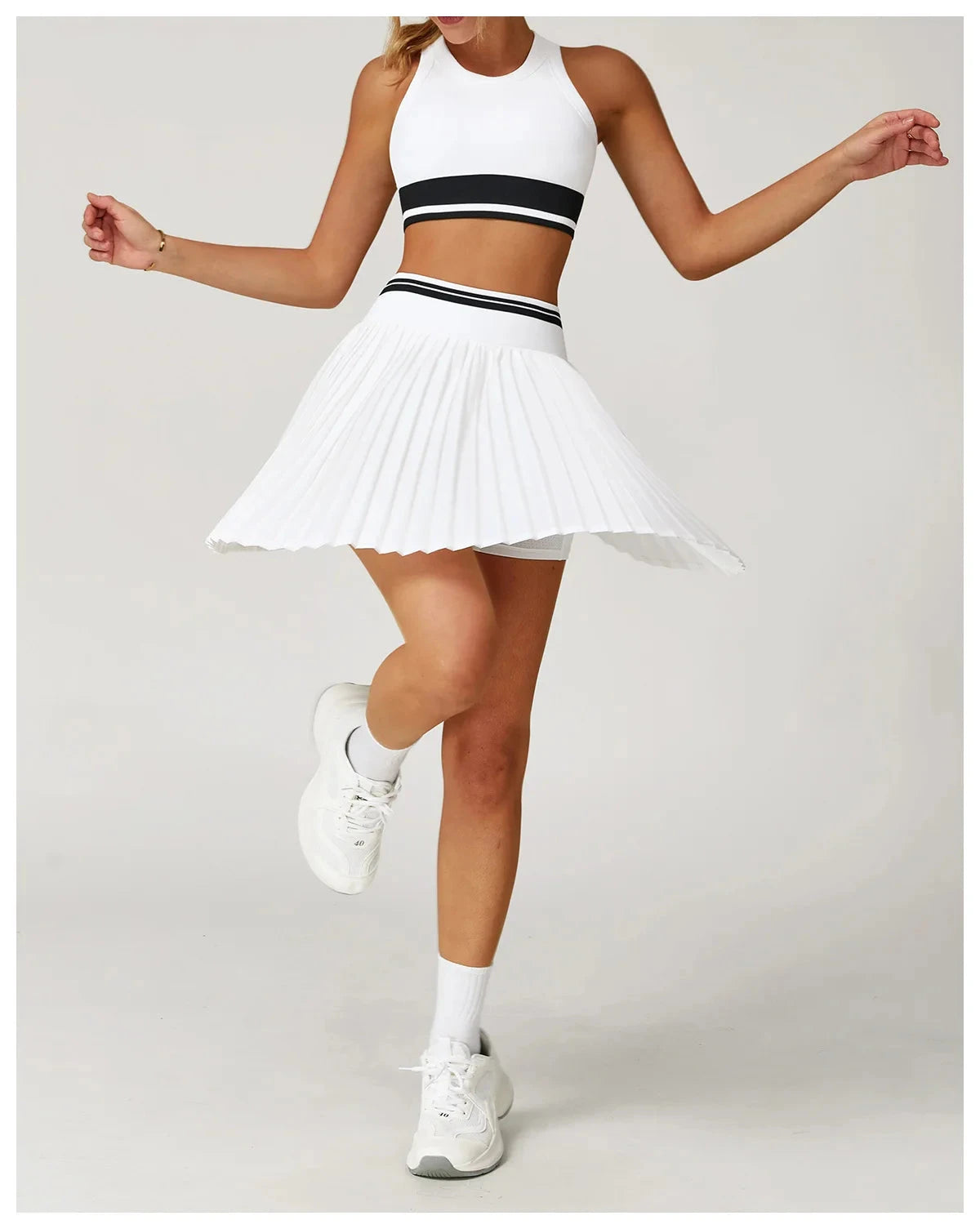 GlideStripe Racquet Skort Skirt Starlethics 
